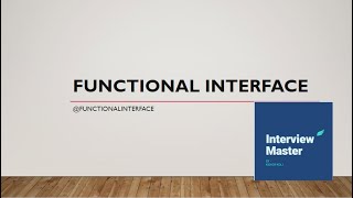Functional Interface | @FunctionalInterface | Java interview question