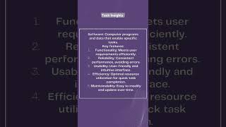 Software and it's key features #software#artificialintelegence #tech #education #techinsights