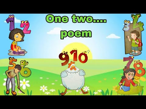 one two poem | 1 to 10 poem for kids | number rhymes song | number learning poem for lkg ukg nursery
