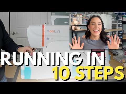 You're going to get your single needle embroidery machine out of the box and stitching.