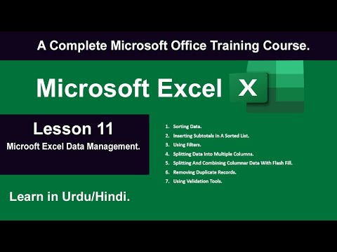 How to Use Microsoft Excel Data Management.