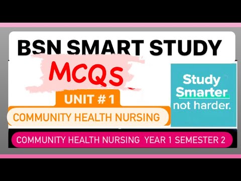 Unit 1 Community Health Nursing Mcqs | Community Health Nursing year 1 semester 2