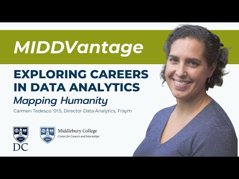 MIDDVantage Exploring Careers in Data Analytics Ep 2: Mapping Humanity with Carmen Tedesco '01.5