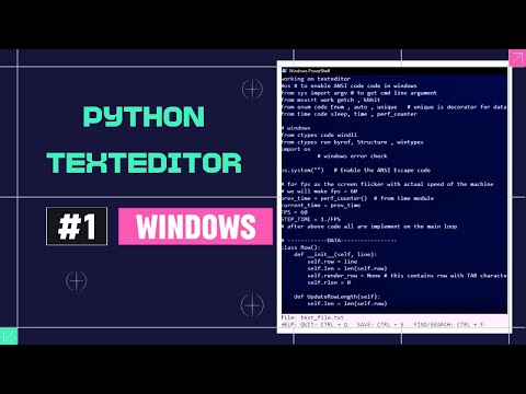 Intro to CLI Based TextEditor to be build and it' SHOWDOWN for WINDOWS OS #coding #cli #texteditor