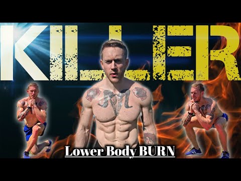 30 Min KILLER Lower Body HIIT Workout, No Repeat (2 Rounds + BURNOUT)