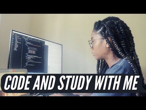 CODE AND STUDY WITH ME! 1 HR POMODORO (with music)