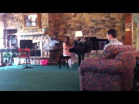 Morgan's first piano recital