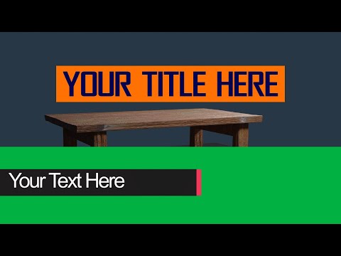 Copyright free lower third green screen animation free download | Title animation Greenscreen Video