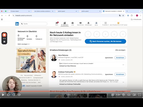 How to Start Your First LinkedIn Invitation Campaign Using Now CRM 🚀