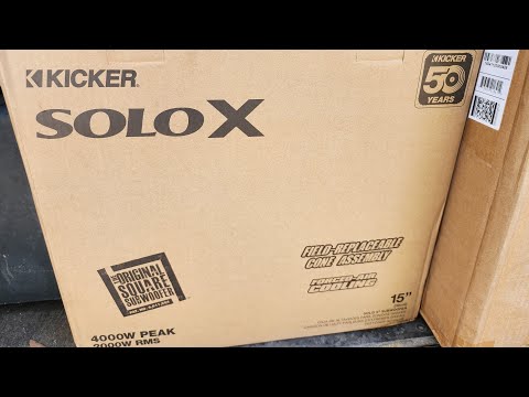 KICKER solo X 15 Unboxing!