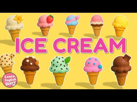 Learn Ice Cream Flavors in English 🍦 Vocabulary Lesson with Pictures for Kids