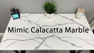 Mimic Calacatta Marble Using Resin | Artisan Design Concepts