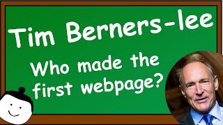 The FIRST WEBPAGE? | Sir Tim Berners-Lee - inventor of the world wide web