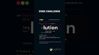 Code Challenge: Find the Largest Number! | #codinginterview #codemastery #codingtechnique #coding
