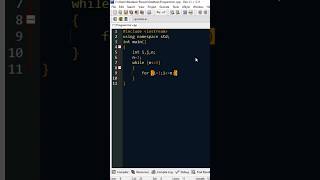 C++ Programme To Create Pattern #asmr #asmrprogramming #code #codinglife #shorts