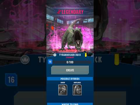 Unlocking the Buck T Rex! | Jurassic World Alive
