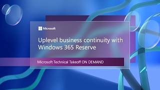 Uplevel business continuity with Windows 365 Reserve