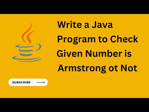 Java Program to check Given Number is Armstrong or Not | Java While Loop