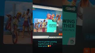 Use instant gaming to get the #simsgrowingtogether pack cheaper #sims4 #sims #newpack