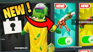 How To Get NEW Gingerbread SMG in 1vs1 with every gun Fortnite