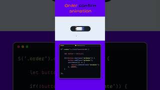 Order Confirm Animation Button | HTML CSS | Modern UI Design #webdevelopment  #htmlcss