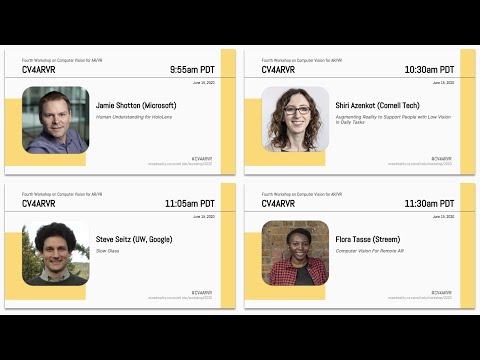 Panel Discussion #1 (CV4ARVR 2020)