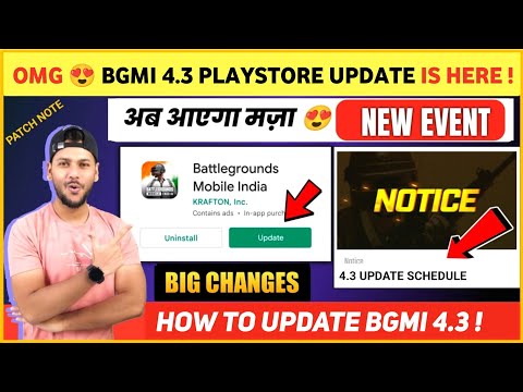 OMG 😍 Biggest Bgmi 4.3 Play Store Update | Bgmi New Event | New Mythic Forge Bgmi | Bgmi Update