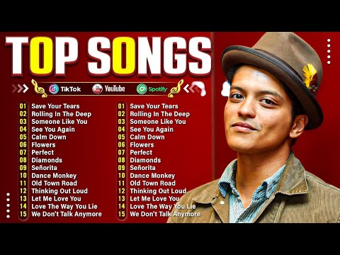 Pop Song 2025 - Bruno Mars, Adele, Dua Lipa, Ed Sheeran, Selena Gomez, Maroon 5, Taylor Swift