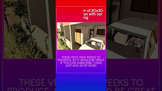 20x30 small house design with car park #20x30houseplan