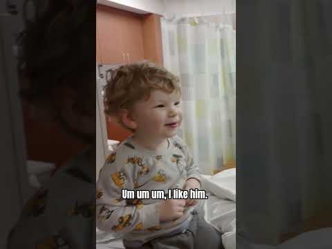 3 year old meeting his baby brother for the first time! 🥲 #baby #newborn #brothers
