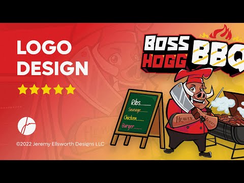 Vector Logo Timelapse - Boss Hogg BBQ