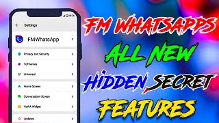 FM Whatsapp All new Setting & Hidden Secret Feature Explain in hindi / FM Whatspp All Settings