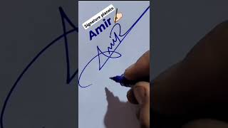How to style the name of Amir#calligraphicalphabets #signature #stylish