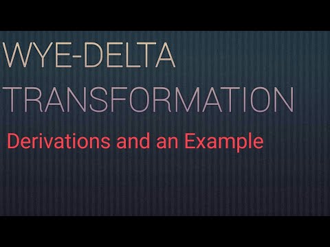 Wye-Delta Transformation Formulas with Proof