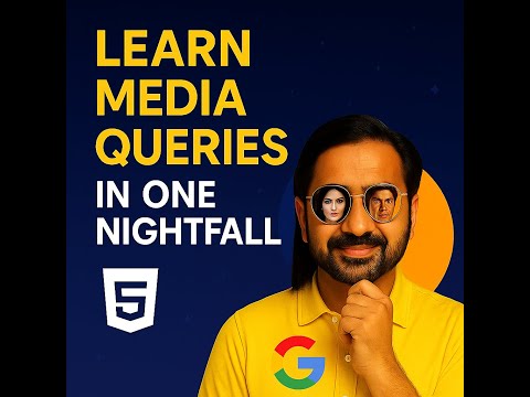 Learn CSS Media Queries In One Night || Live In Hindi