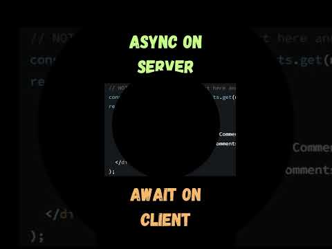 React Async Server Components: Boost Performance with Server-Side Rendering! #reactjs #shorts