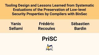 [PriSC'26] Tooling Design and Lessons Learned from Systematic Evaluations of the Preservation of(…)