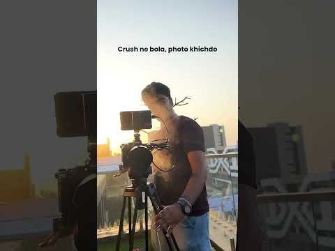 When your crush says “photo khich do” #CravSocial