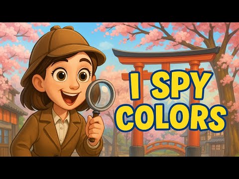 I Spy Colors Game – Orange, Purple, Brown, White & Black | ESL for Kids | Learn Colors in English