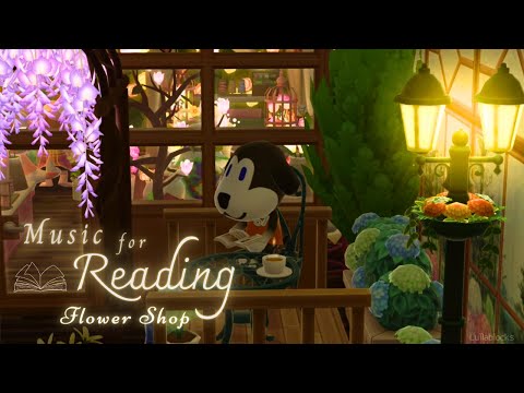 🌸 Cozy Flower shop | Soothing Piano Jazz + Gentle Rain▪️Study • Work • Relax 🎧