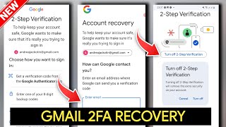NEW! How to Recover Gmail Account Without 2 Step Verification 2025 | Gmail Account Recovery 2 Step