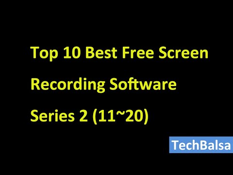 Top 10 Best Free Screen Recording Software | series 2 (11~20)