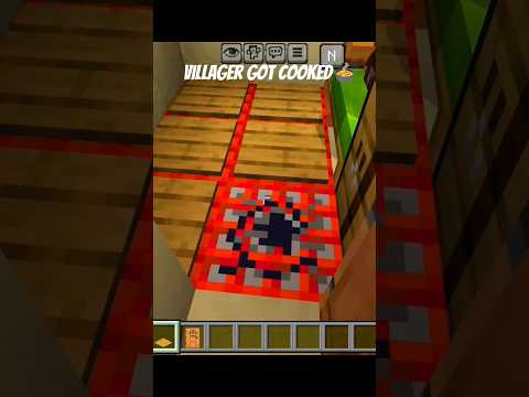 villager got cooked 💀☠️ #minecraft #shorts