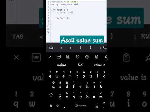 C++ program to add ASCII values #coding #programming #shorts