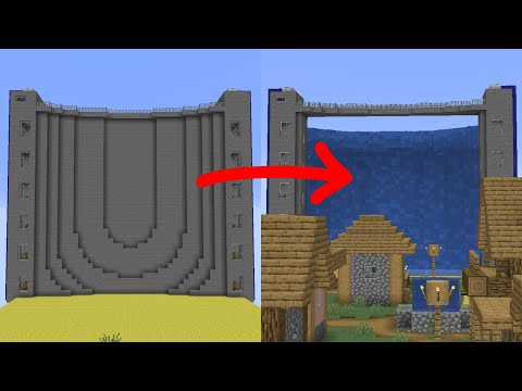 Minecraft realistic water vs village