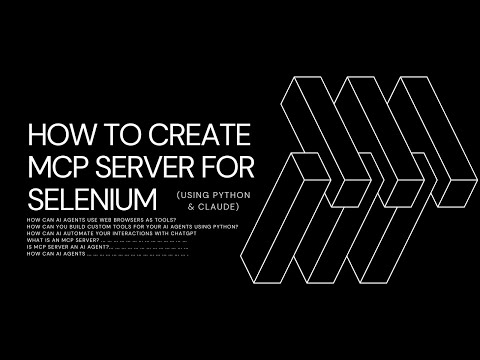 Selenium MCP Server that opens ChatGPT | Python Browser Automation | AI Agent Tutorial | Claude MCP