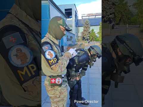 Joint training with our CBRN and Security Troops #airsoft #training #militaryshorts #gasmask