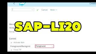 SAP Made Easy | Tcode LI20 -Inventory Clearing