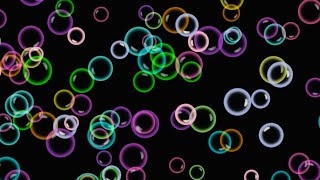 2 HR Colorful Neon Bubbles – Relaxing Silent Background | No Music No Sound | Ambient Screensaver
