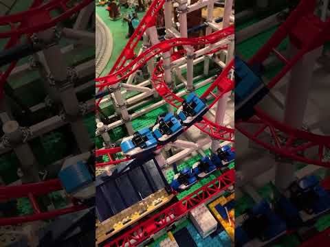 Lego Rollercoaster gets stuck after drop